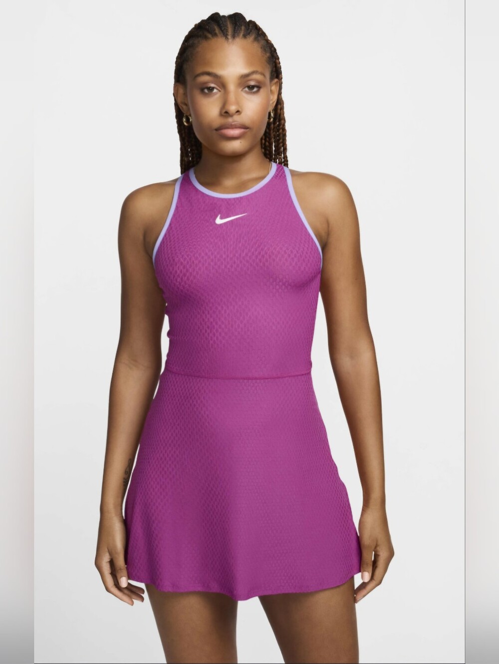 Nike NikeCourt Slam Women's Dri-FIT Tennis Dress Pink & Purple
